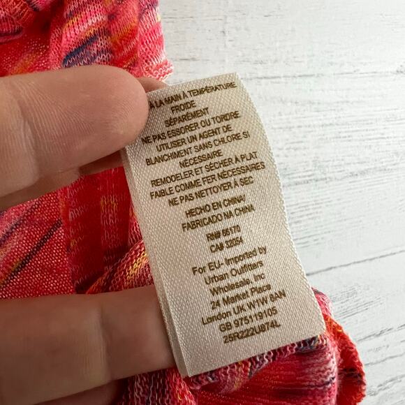 We the Free Pink Colorful Scoop Neck Tank Top Size S - Picture 7 of 7